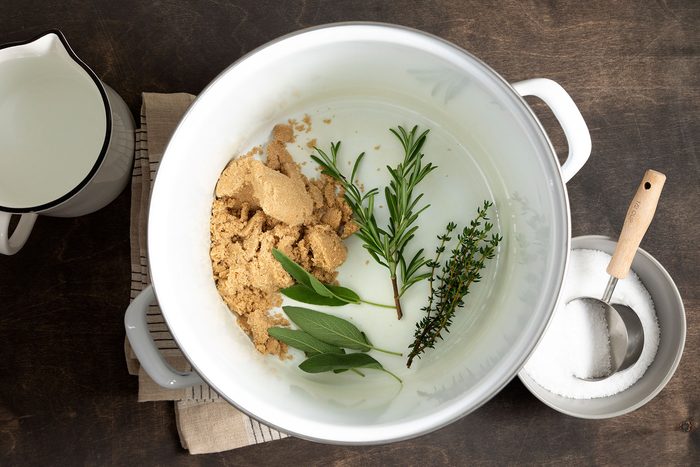 Dissolving the salt and sugar