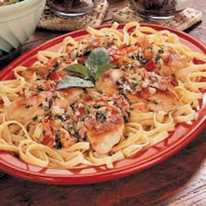 Chicken with Fettuccine
