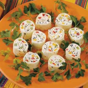Olive Pepper Pinwheels