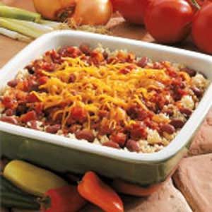 Cheesy Beans and Rice