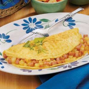 Hearty Ham and Potato Omelet