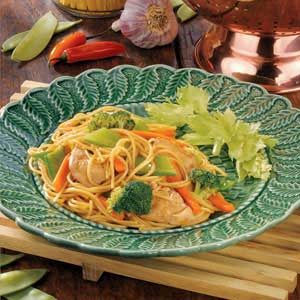 Stir-Fried Chicken and Noodles