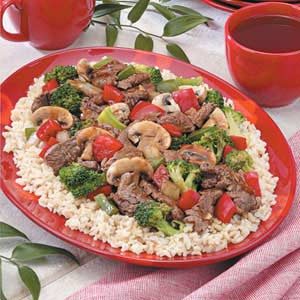 Teriyaki Beef Stir-Fry for 3