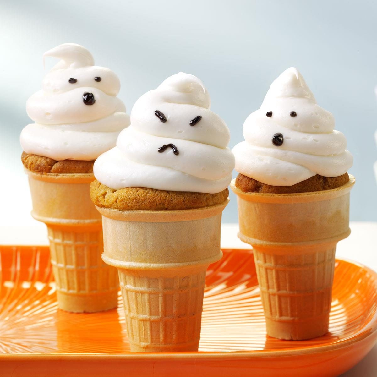Ghostly Cupcake Cones Ghostly Cupcake Cones