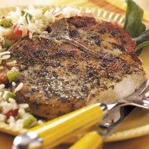 Herb-Rubbed Pork Chops