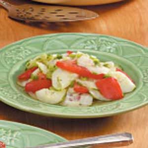 Cucumber Tomato and Green Onion Salad