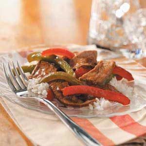 Ginger Pepper Steak Stir Fry