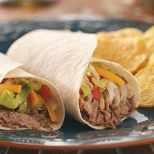 Slow-Cooked Green Chili Beef Burritos