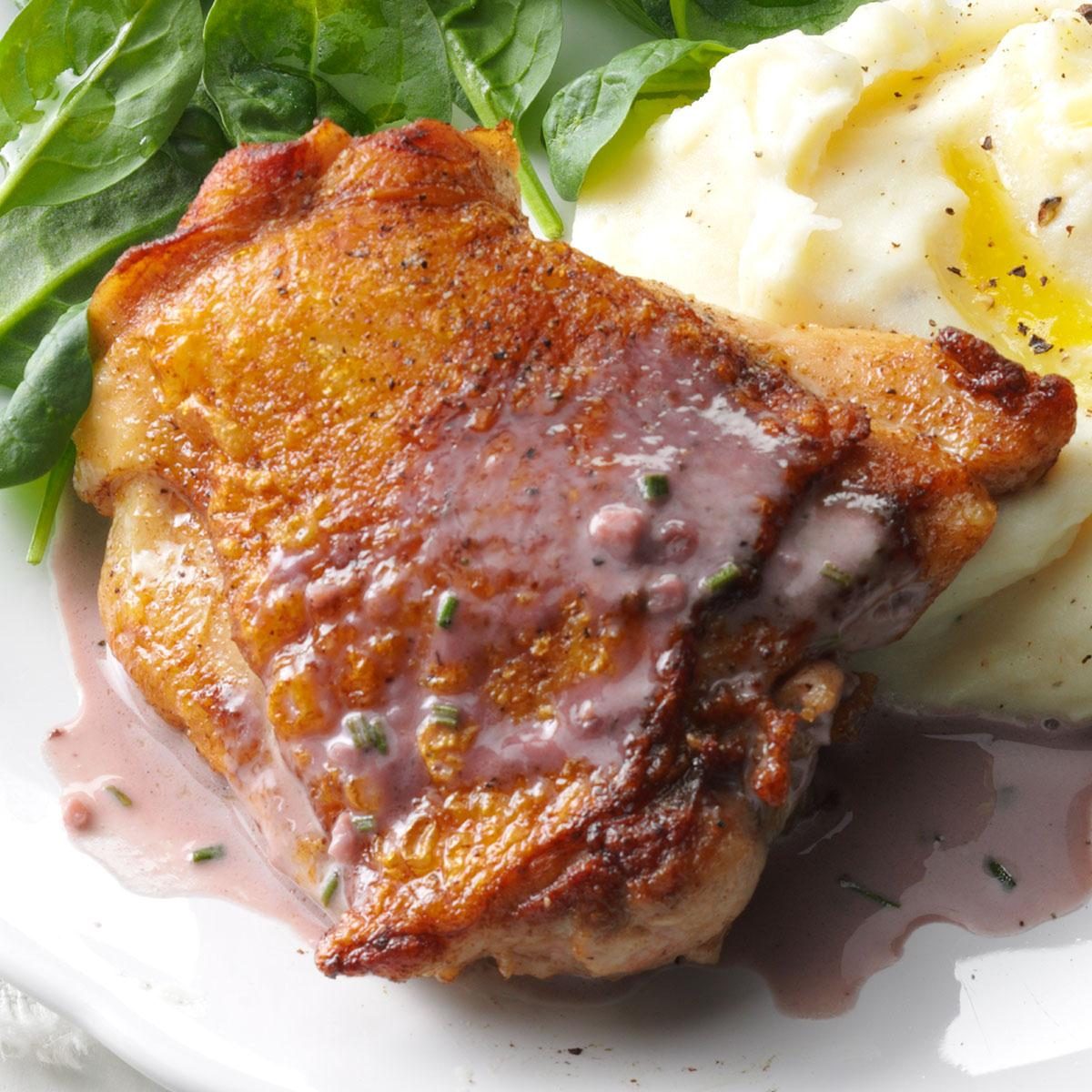 Pan-Fried Chicken Thighs