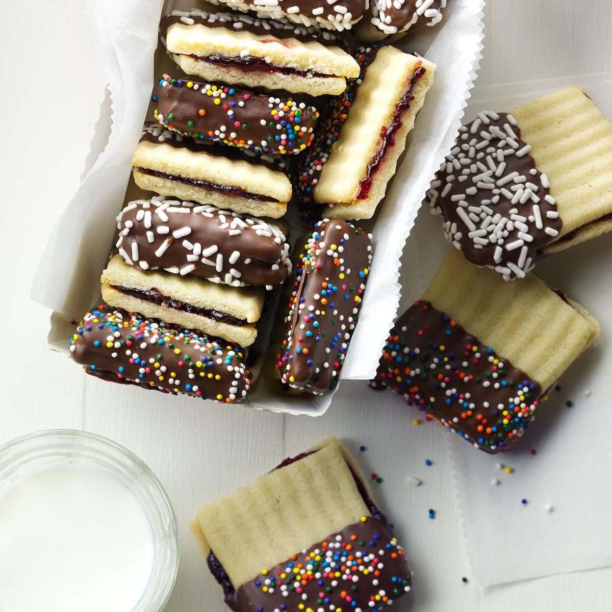 berry-filled butter ribbons