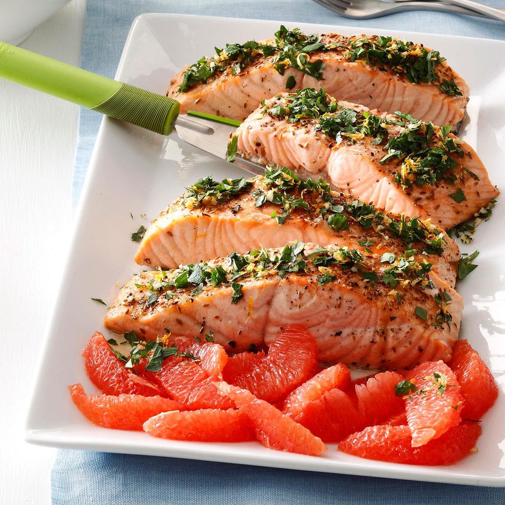 Grapefruit Gremolata Salmon Grapefruit Gremolata Salmon