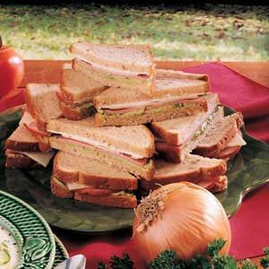 Avocado Ham Sandwiches