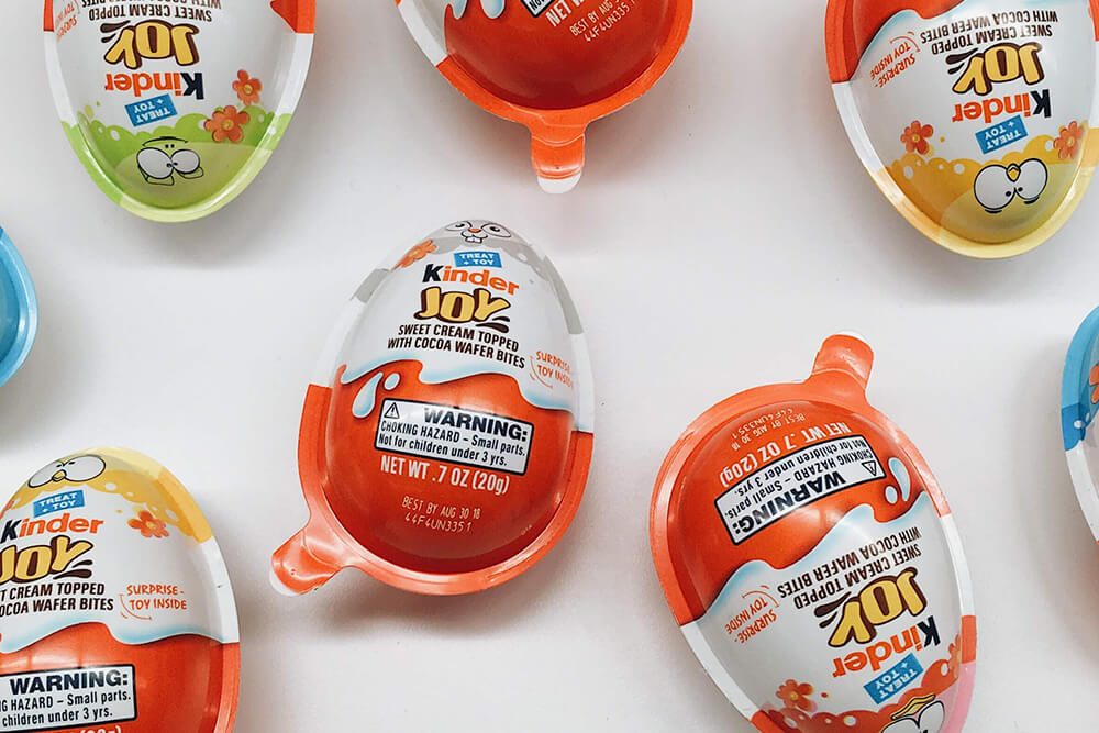 kinder eggs