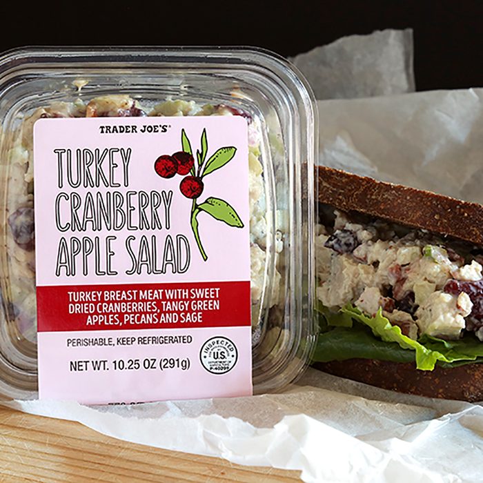 Trader Joe's turkey cranberry salad sandwich.
