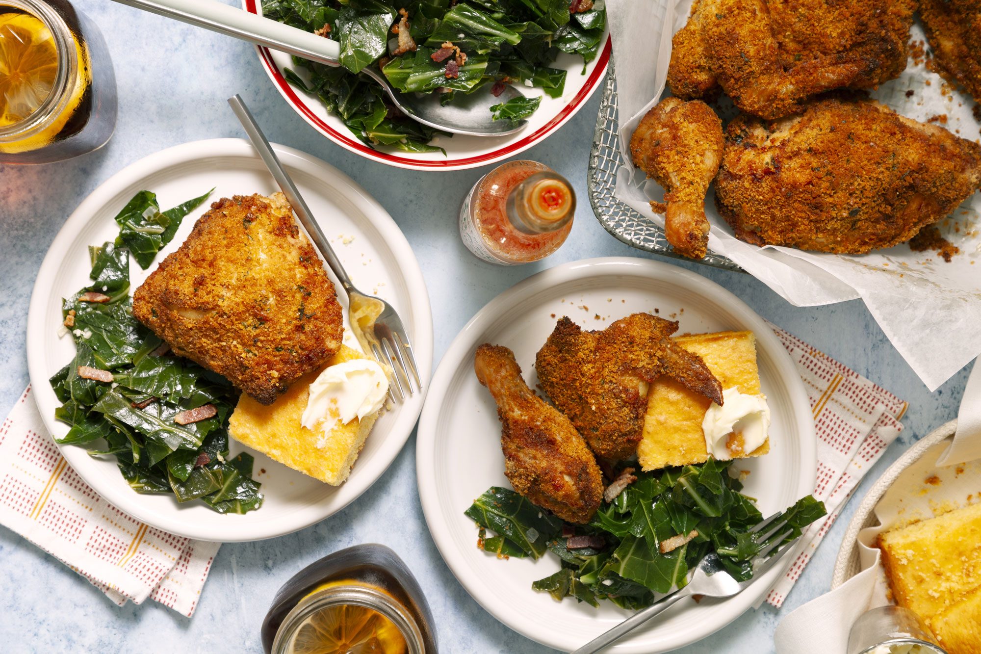 Air Fryer Southern Style Chicken served