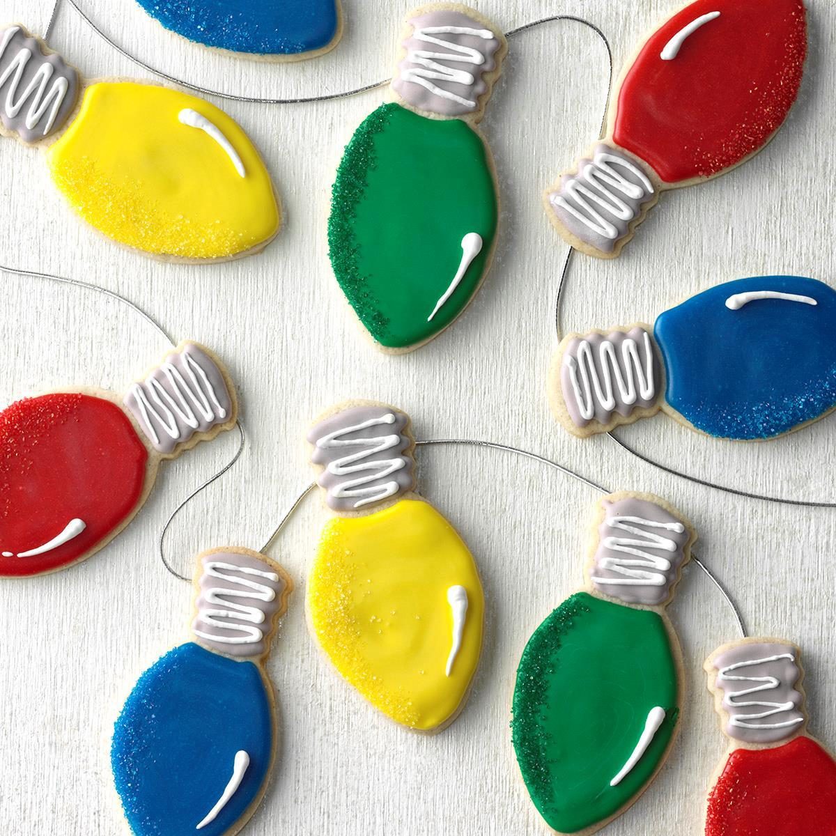 Christmas lights cookies Christmas lights cookies
