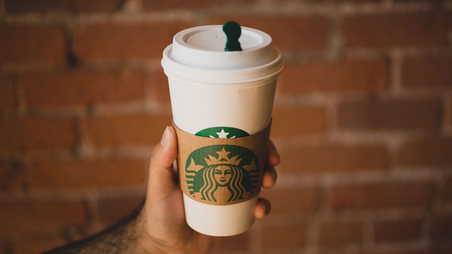 Flat white coffee