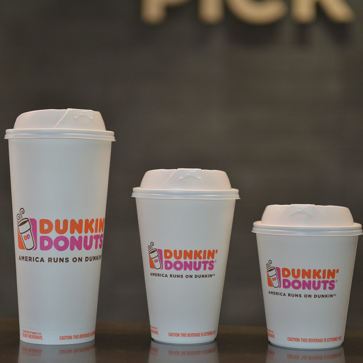 different sizes of coffee