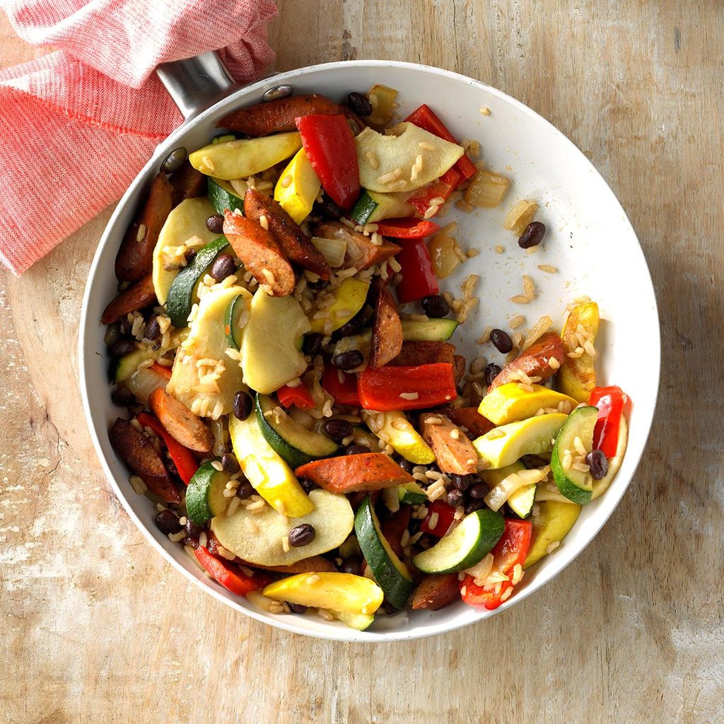 Spicy Sausage and Rice Skillet Spicy Sausage and Rice Skillet