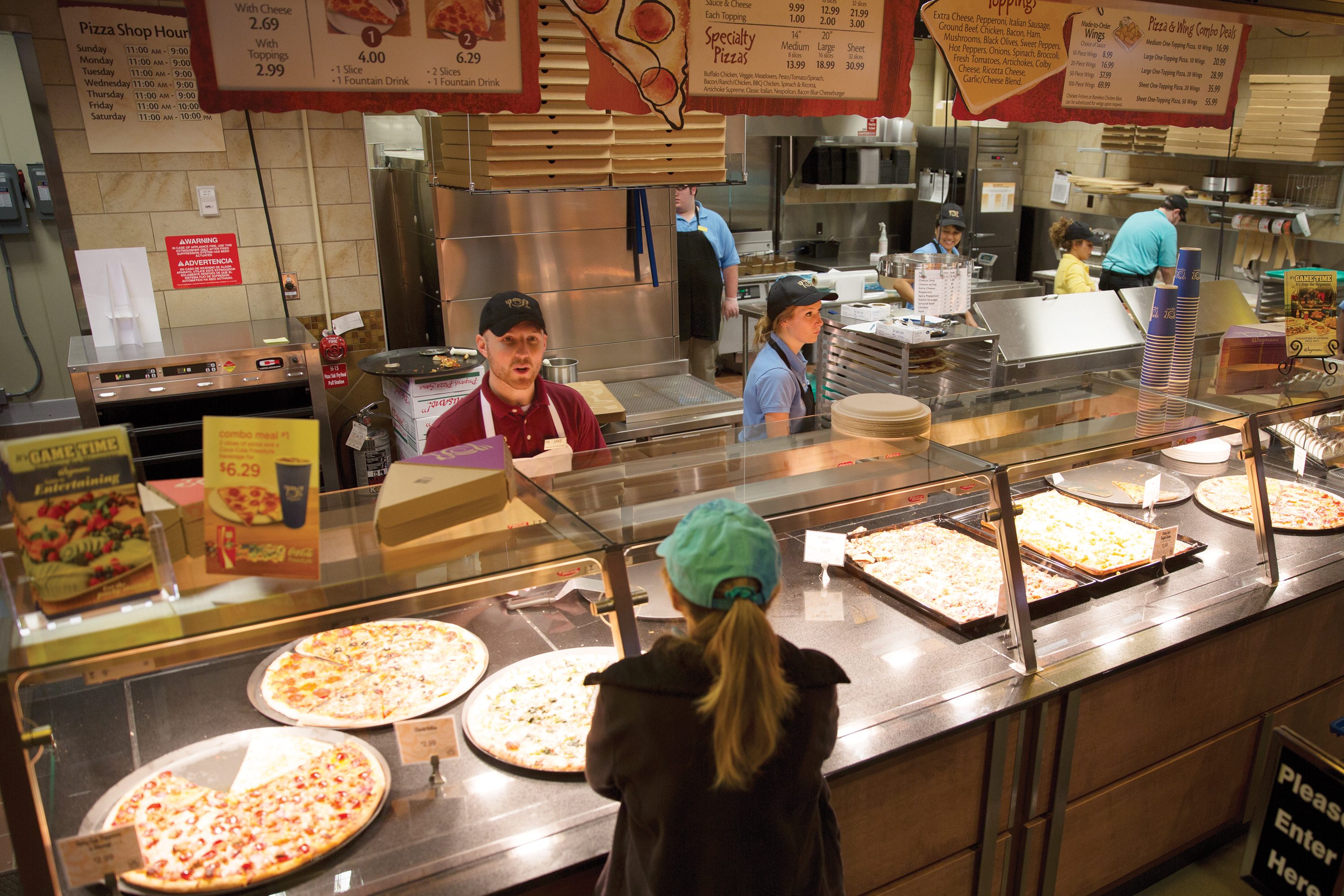 Wegmans supermarket pizza bar