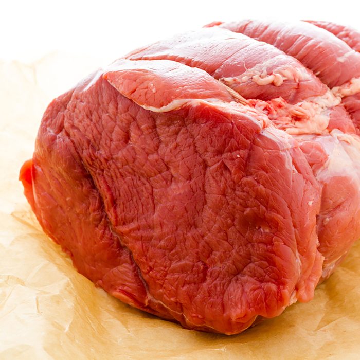 Local grass fed chuck roast ready for cooking.