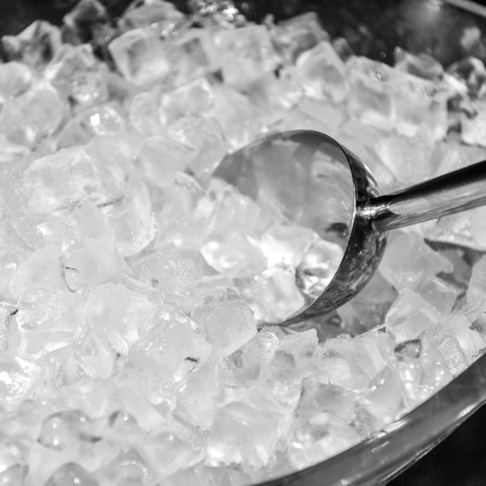 ice with scoop in ice bucket, preparation of ice in a bar for event party; Shutterstock ID 406829641; Job (TFH, TOH, RD, BNB, CWM, CM): Taste of Home