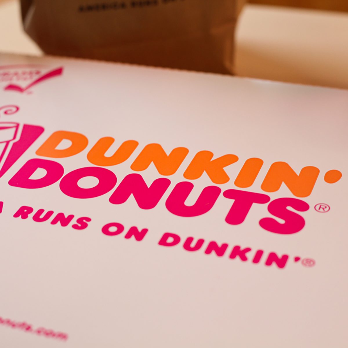 A photo taken in Dunkin' Donuts in Half Moon Bay roughly 11 month after the store opening here in August 2016 as part of their reentry to the Bay Area.