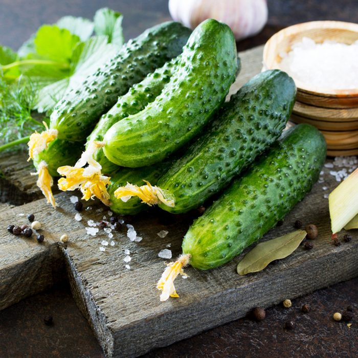 Homemade canned vegetables.