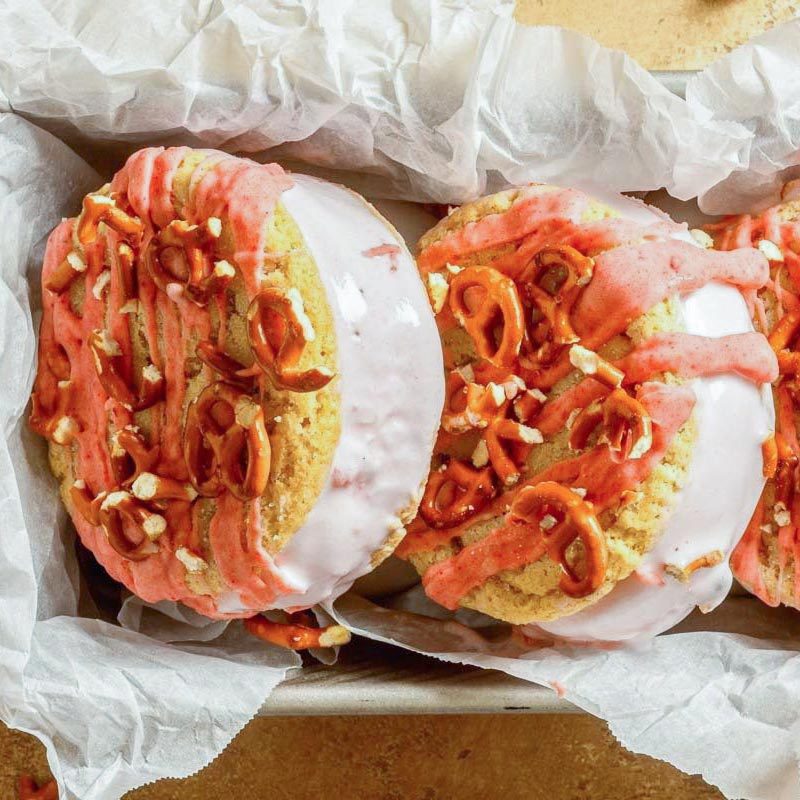 Strawberry Ice Cream Sandwiches