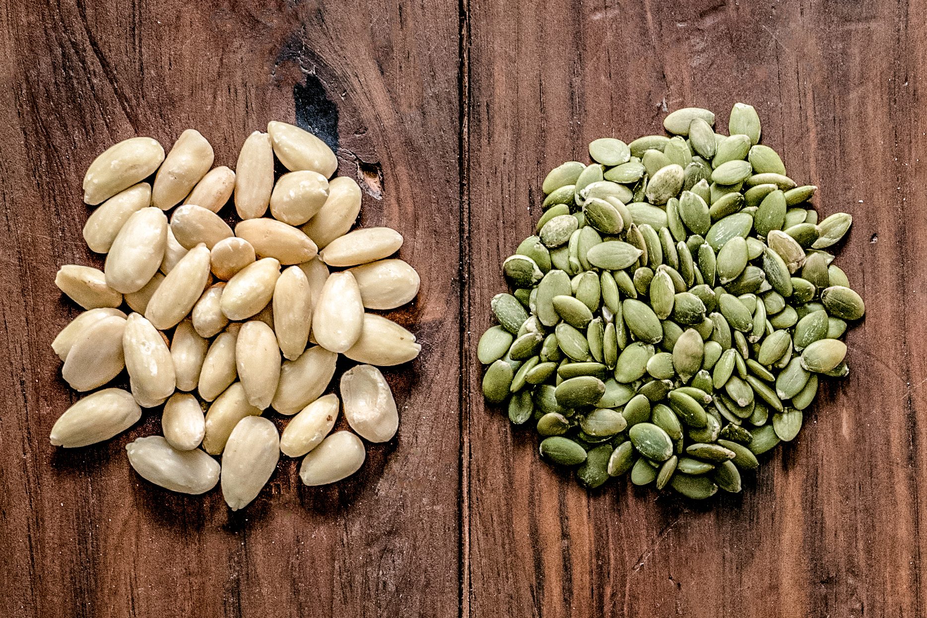 pine nuts and pepitas 