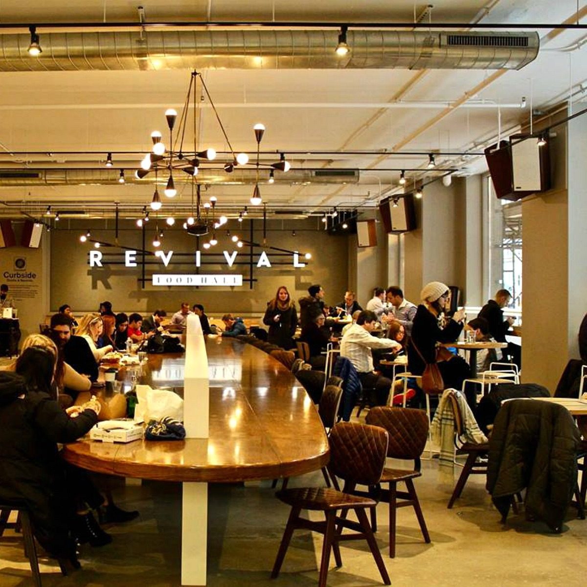 Inside of Revival Food Hall