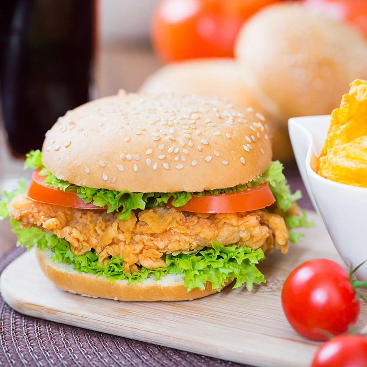 Fried chicken sandiwch