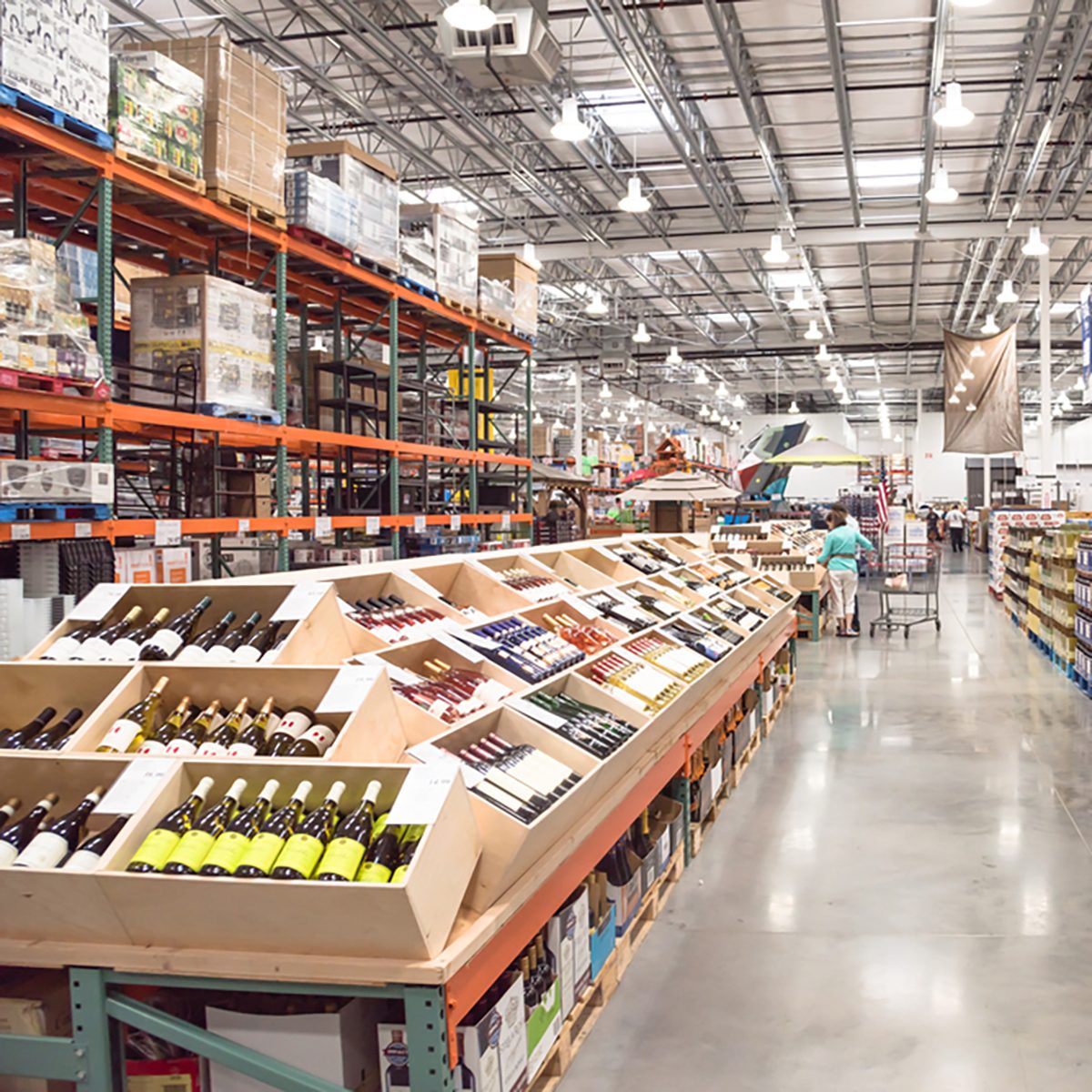 costco aisle of wine
