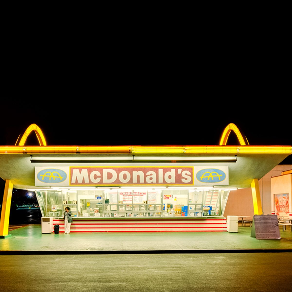The oldest operating McDonald's restaurant in the world in Downey, Los Angeles, California