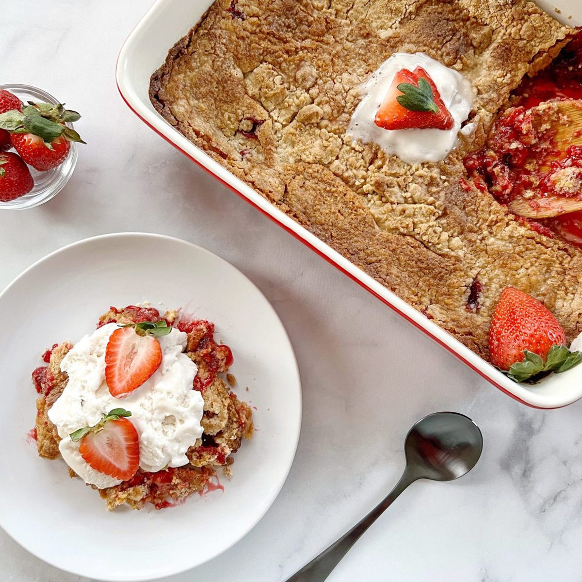 Strawberry Dump Cake