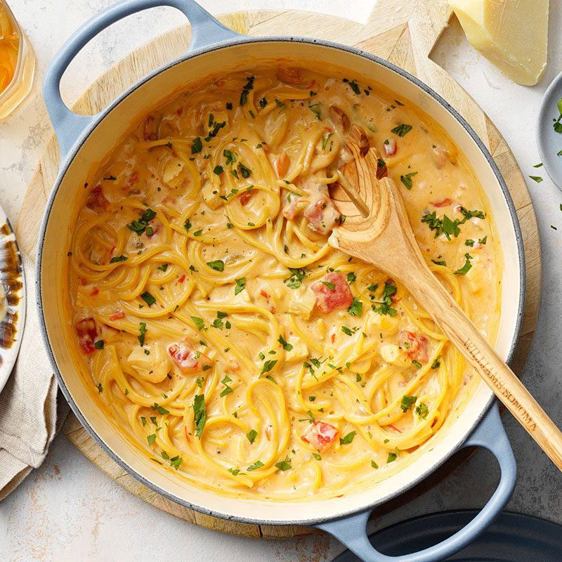 Cheesy Chicken Spaghetti