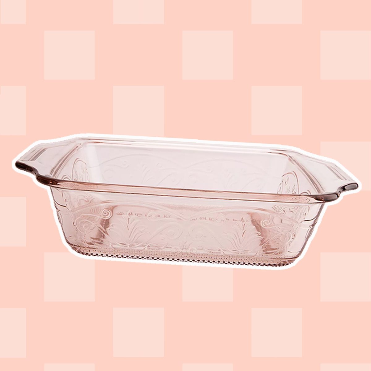 Anchor Hocking Laurel 8" Rosewater Cake Dish