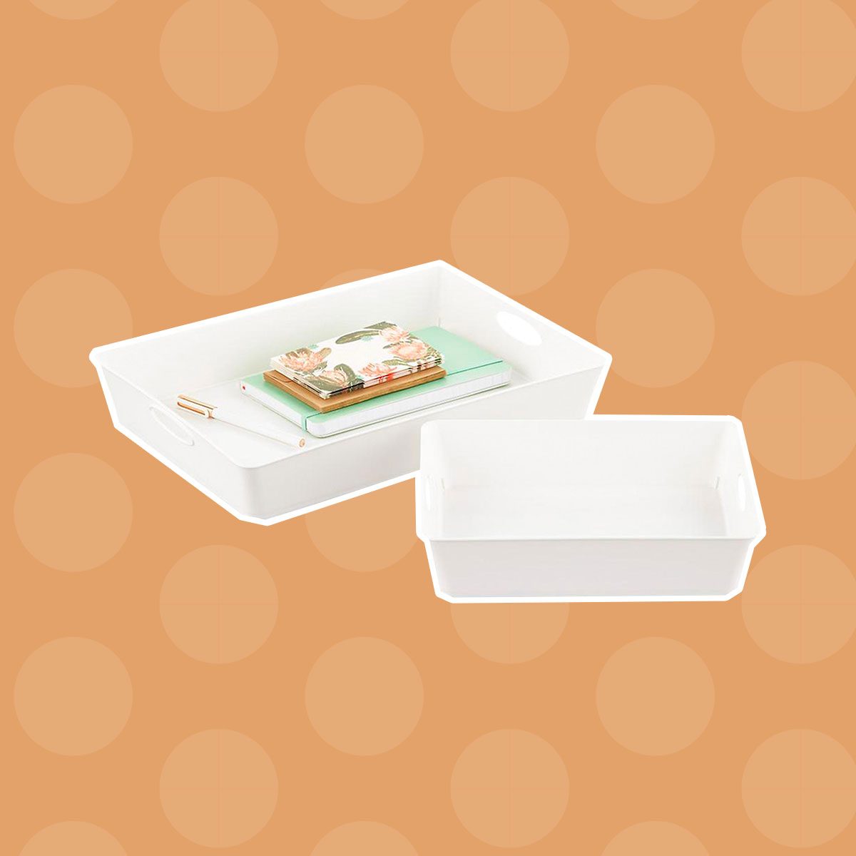 Clutter corralling trays
