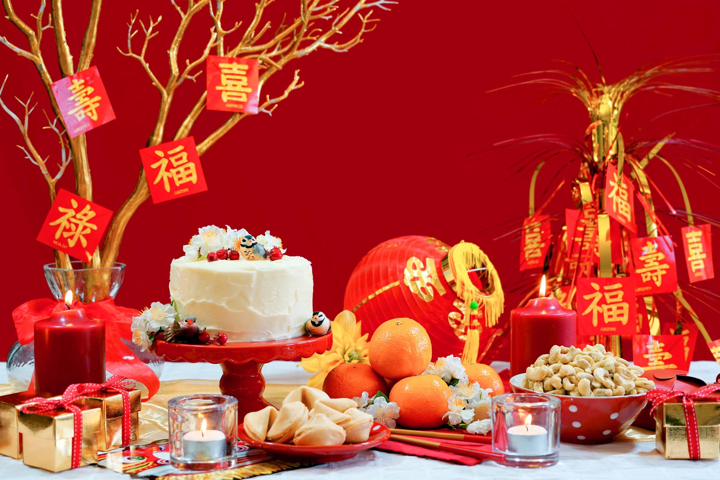 Chinese New Year party table