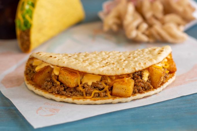 Beefy potato flatbread