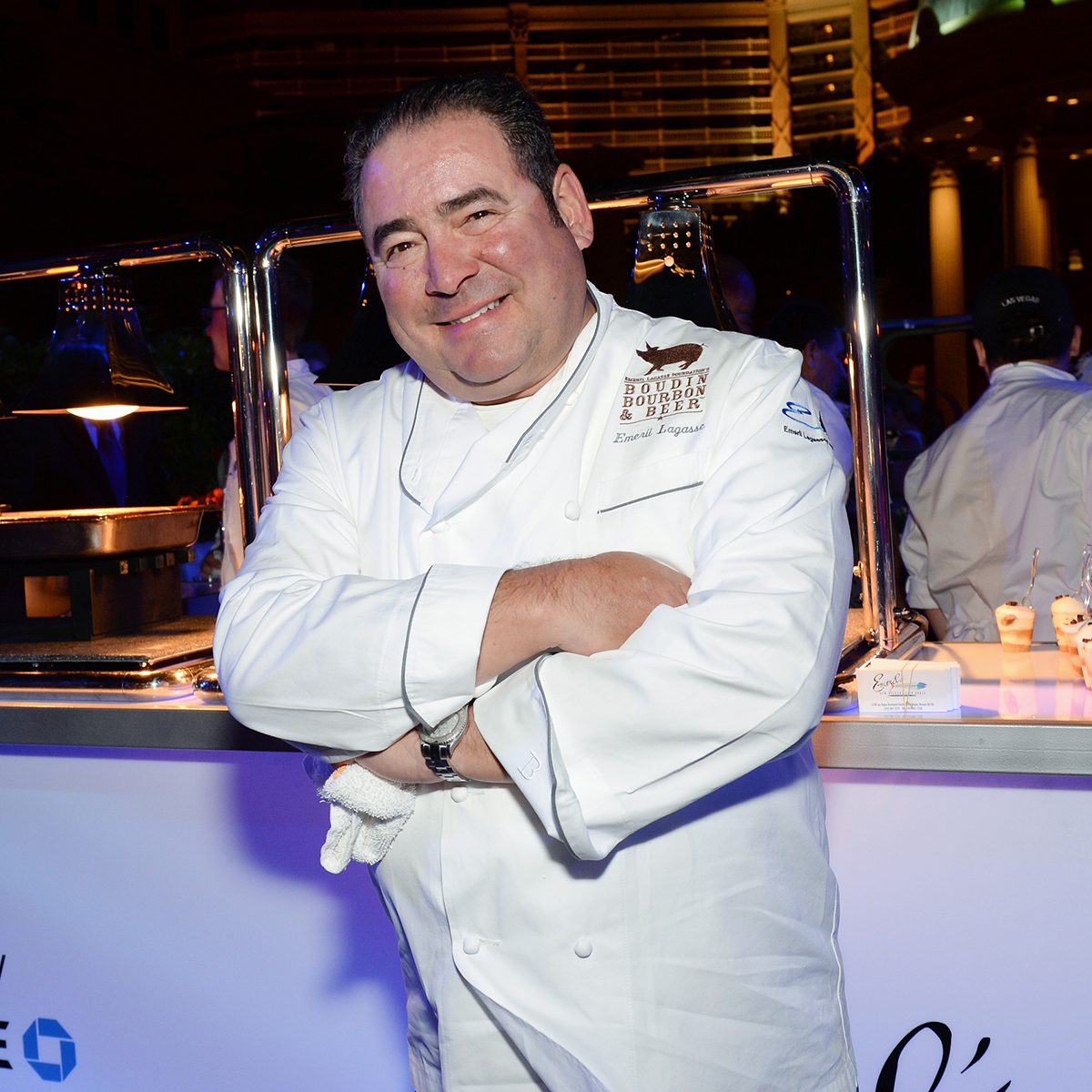 Mandatory Credit: Photo by Evan Agostini/Invision/AP/REX/Shutterstock (9057430d) Chef Emeril Lagasse attends "The Grand Tasting" during Vegas Uncork'd by Bon Appetit, presented by Chase Sapphire Preferred, at The Garden of The Gods, Caesars Palace, in Las Vegas The Grand Tasting at Chase Sapphire Preferred VIP Lounge at Vega, Las Vegas, USA