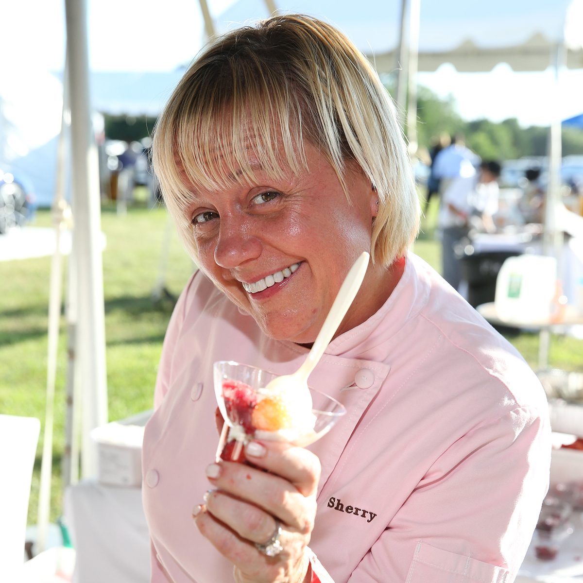 Mandatory Credit: Photo by Mark Von Holden/Invision/AP/REX/Shutterstock (9061313a) Chef Sherry Yard seen at the James Beard Foundation's Chefs & Champagne fundraiser honoring John Besh, at Wolffer Estate Vineyard in Sagaponack, N.Y 2016 James Beard Foundation's Chefs & Champagne Fundraiser honoring John Besh, Sagaponack, USA