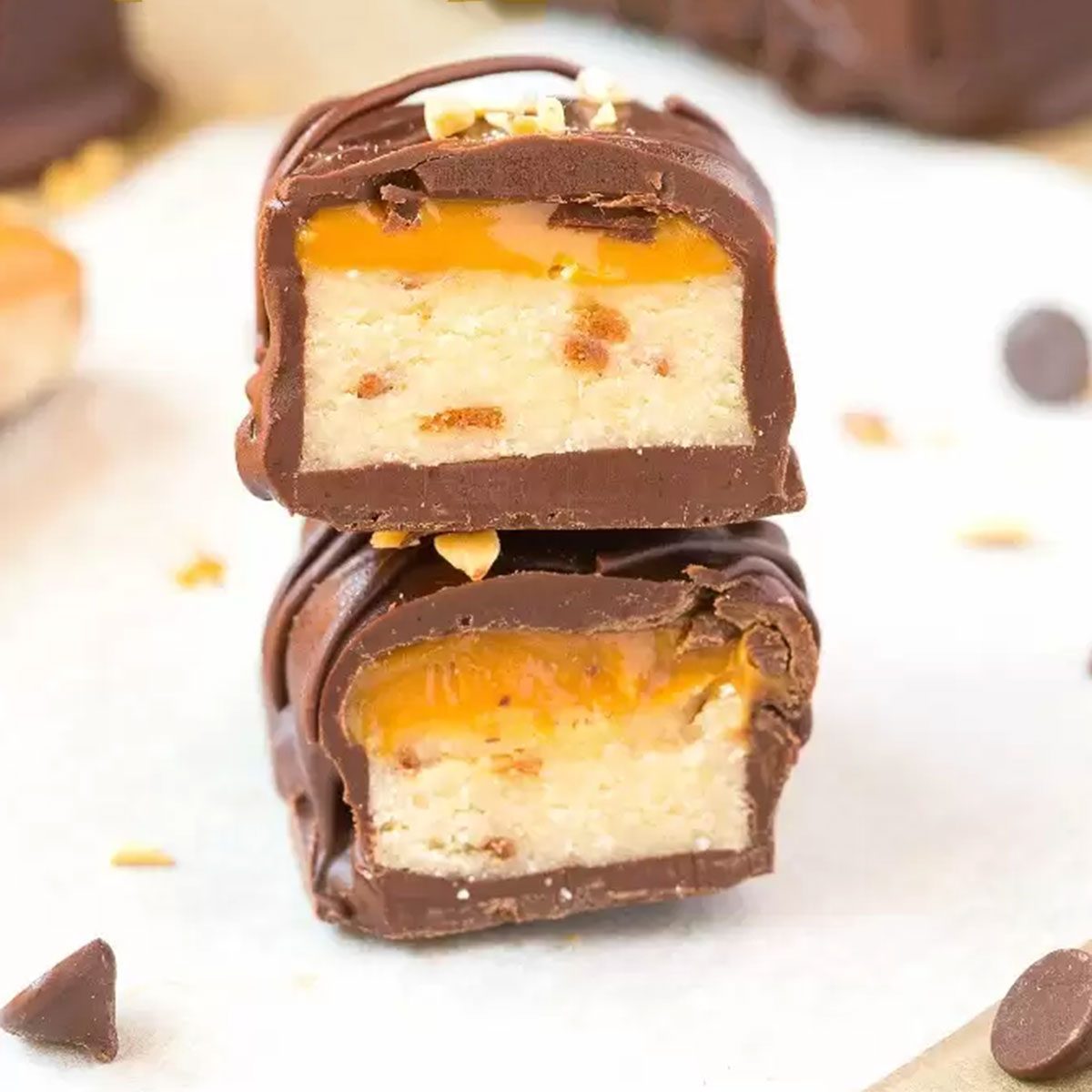 Homemade Keto 'Twix' Bars