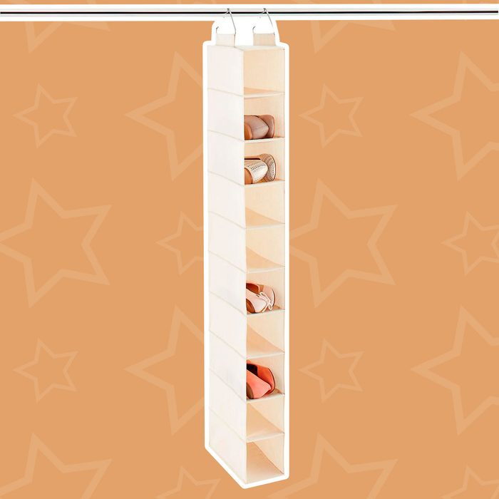 10-Compartment Canvas Shoe Organizer