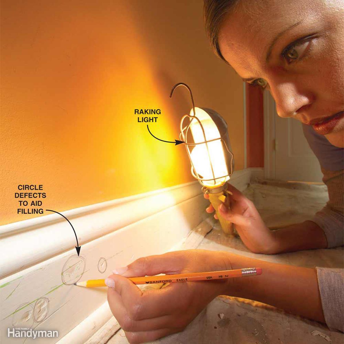 Drawing circles on the trim