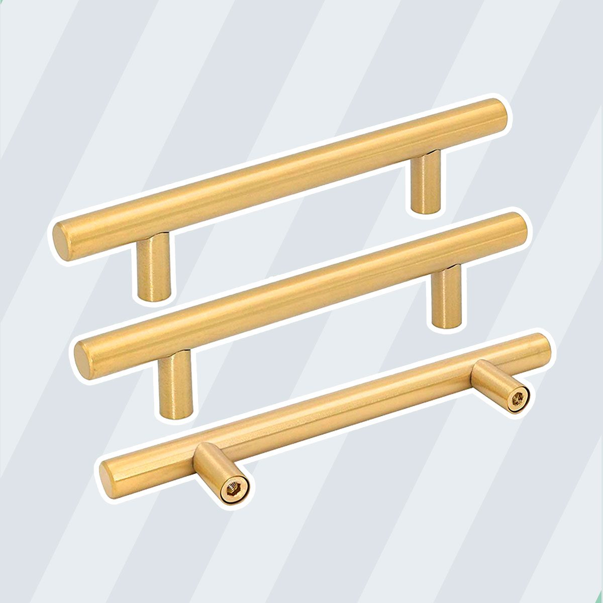 Brushed Brass Kitchen Cabinet Hardware Handle