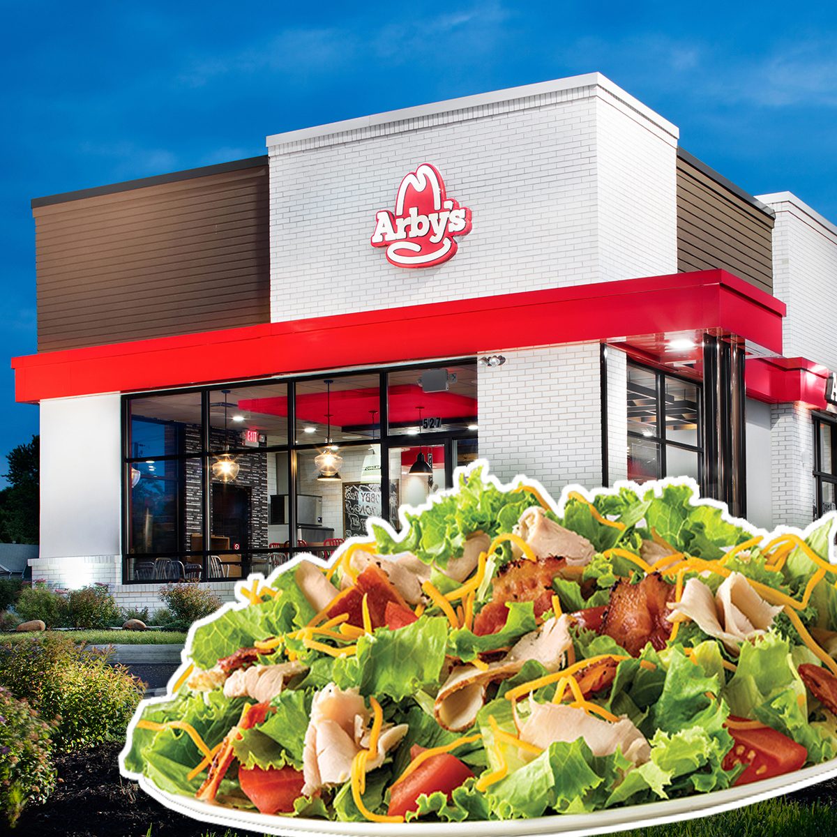 Arby's Farmhouse Salad with Roast Turkey