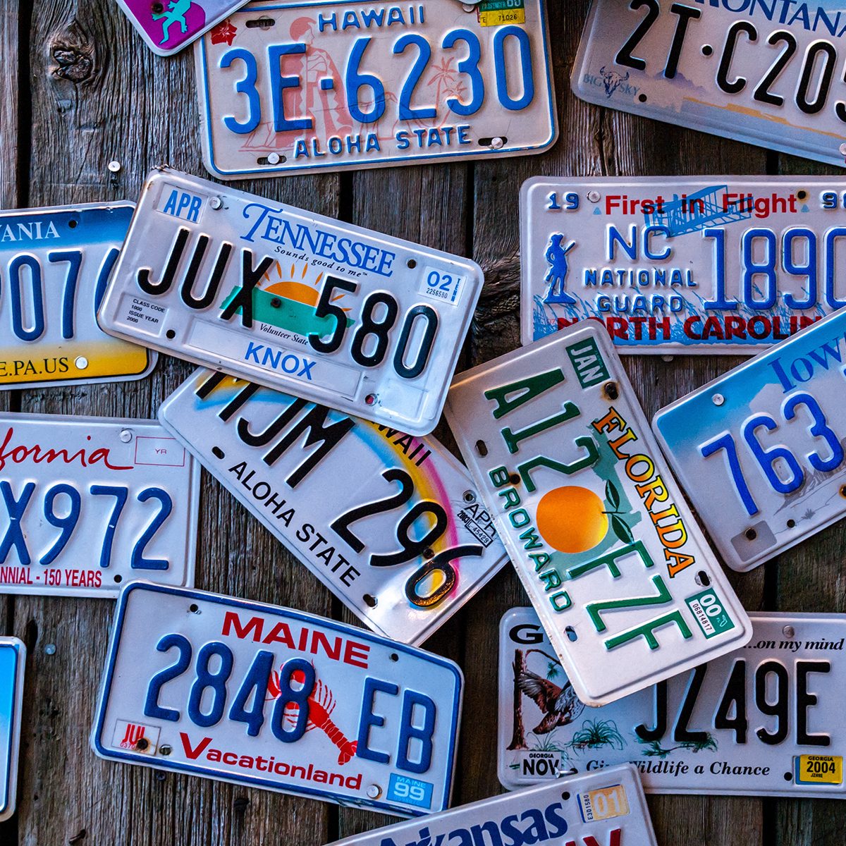 Discontinued License Plates from Around the Country on Display