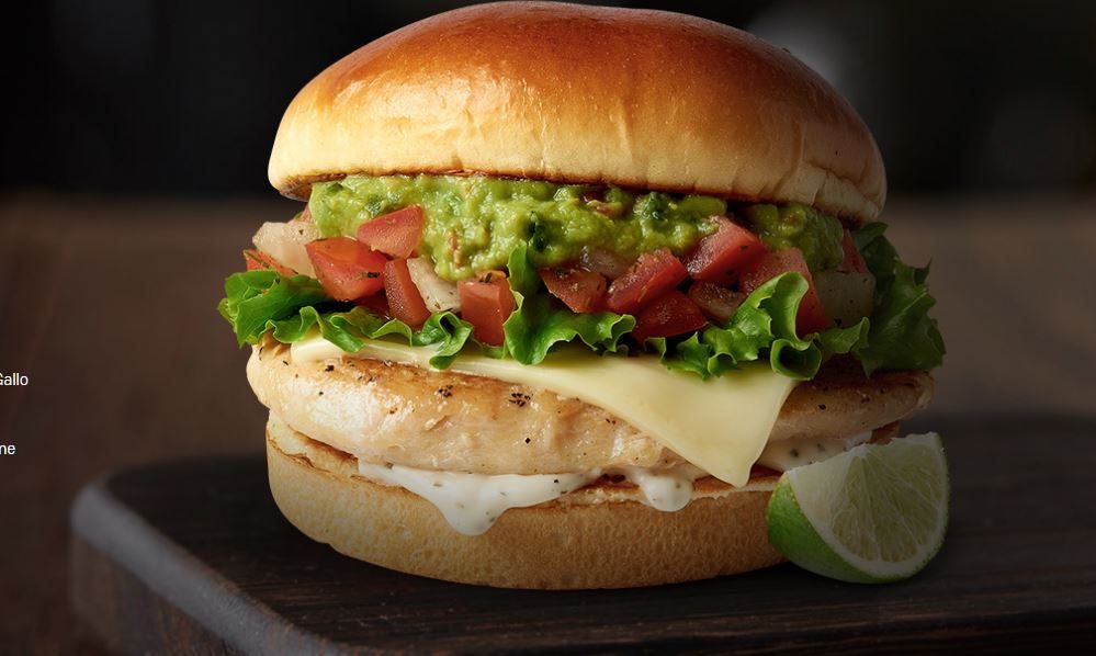 Guacamole chicken sandwich