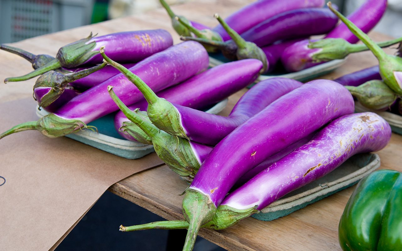 Japanese Eggplant Recipe With a Tomato, Olive and Feta Relish